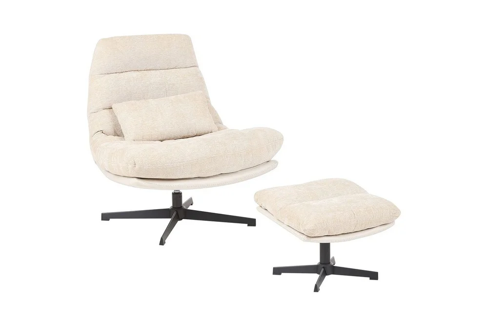 Fåtölj Beige, Svart v:7672578