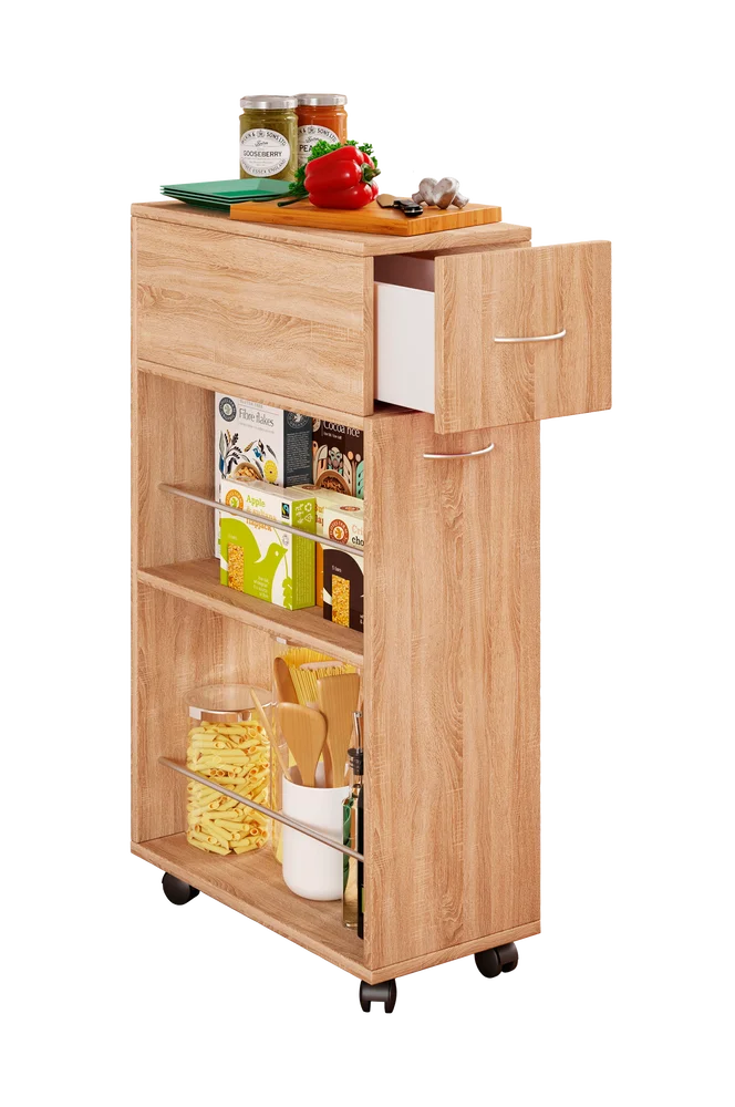 Nisjevogn Tusal With Drawer – Beige m v:2768139 Nisjevogn Tusal With Drawer – Beige m v:2768139