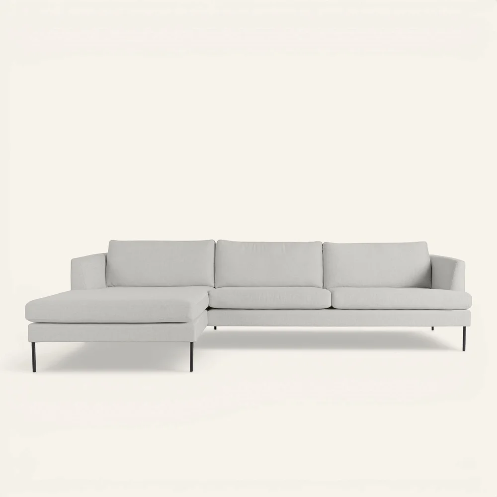 Sofa sjeselong venstre beige - 300x156x80 cm v:8943359