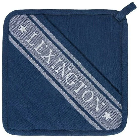 Icons Organic Cotton Jacquard Star Gryteklut, Hvit / Dress Blue v:6577532