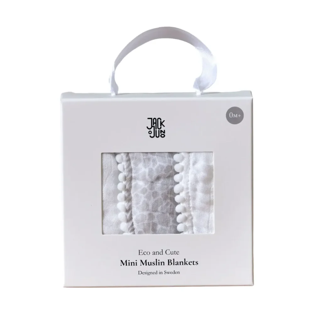Pom Pom musselinteppe 40x40 cm 3-pk v:5261080