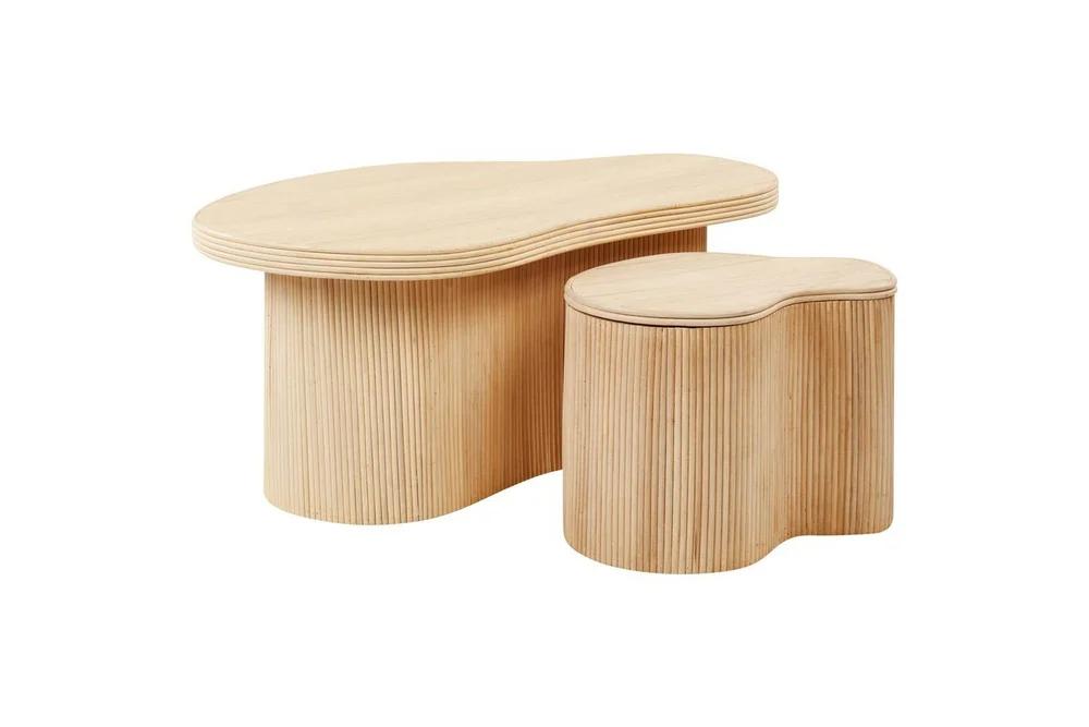 Soffbord Beliani Salanti Natural v:9922488