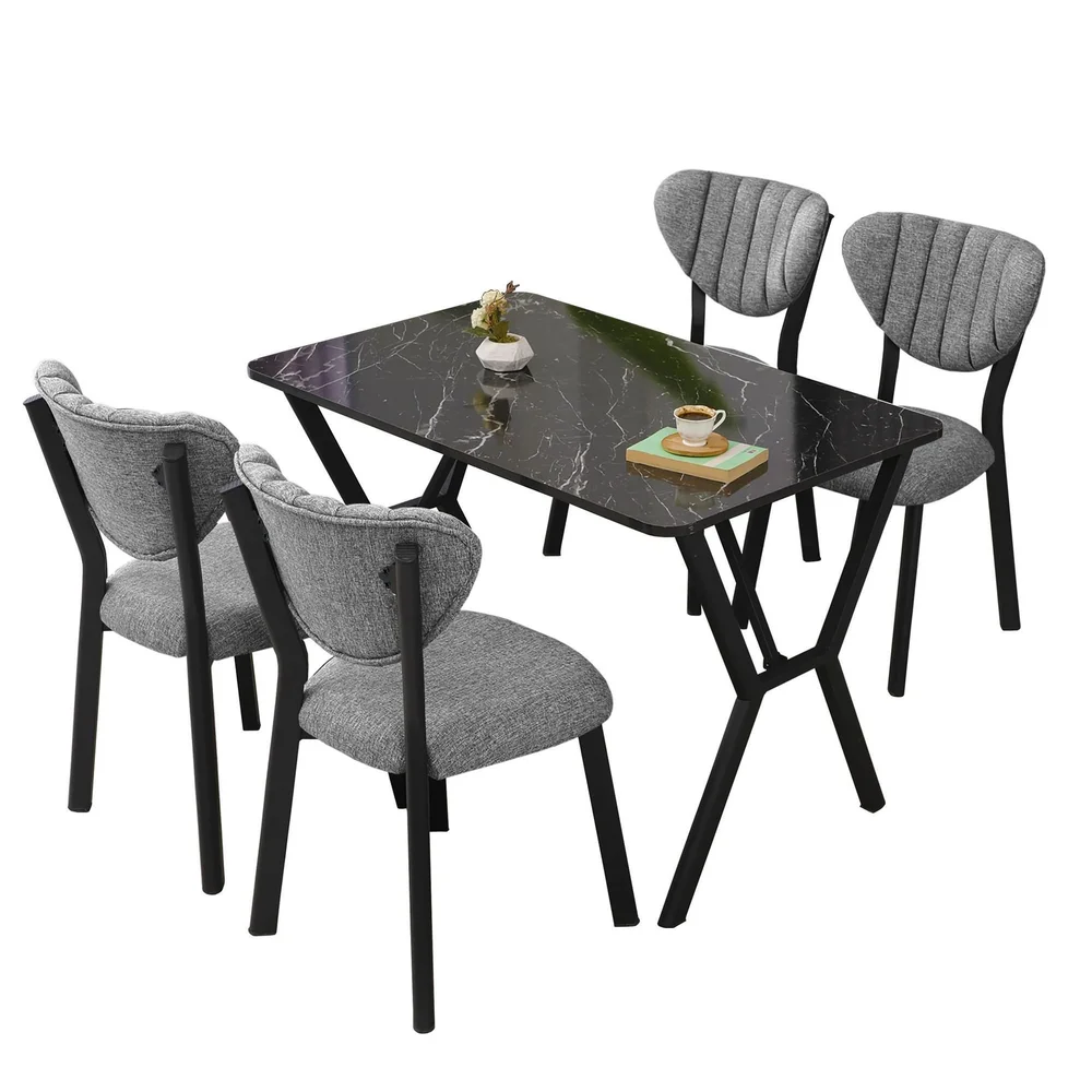 Krylor spisegruppe bord 110 cm + 4 stoler v:4433027