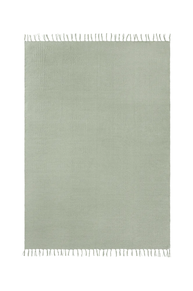 Bomullsteppe Flora – Grønn – Tepper | m v:8409068