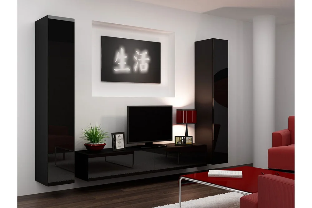 Vigo TV-møbelsett 260x40x180 cm v:7678125