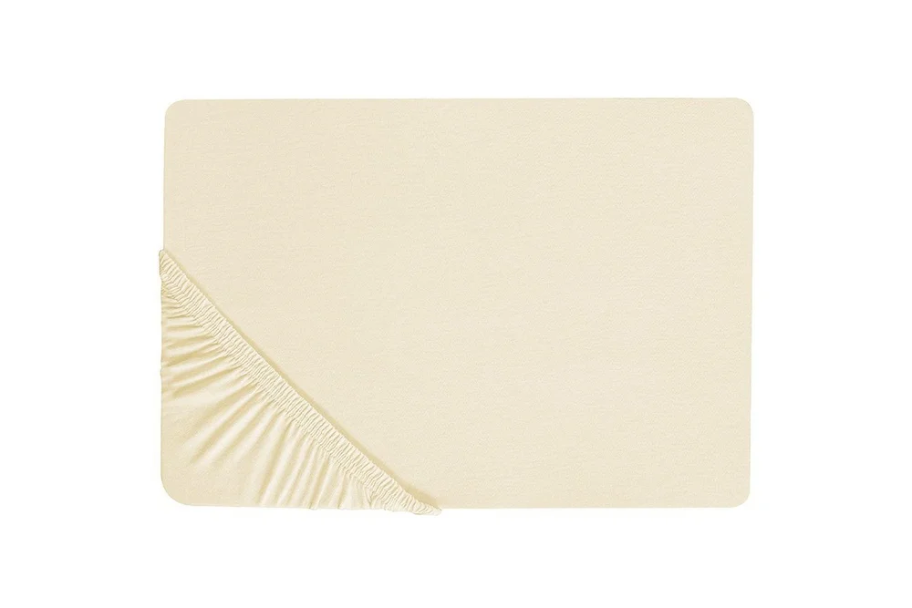 Laken med strikk Janbu Beige, 160x200 cm v:8298960