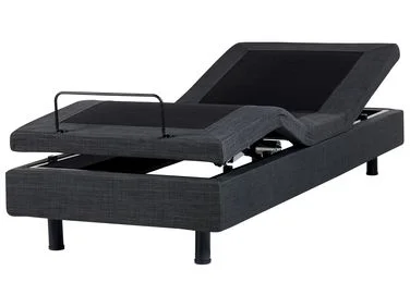 Justerbar seng uten hodegjerde DUKE 90 x 200 cm Mørkegrå v:5561081 Justerbar seng uten hodegjerde DUKE 90 x 200 cm Mørkegrå v:5561081