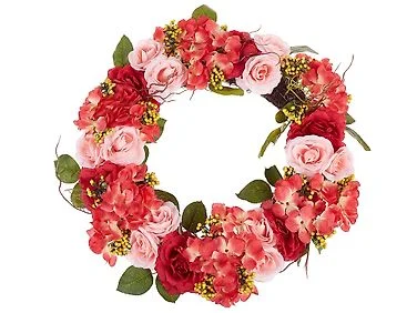 Dekorativ krans AGULO 50 cm Rød v:9204994 Dekorativ krans AGULO 50 cm Rød v:9204994