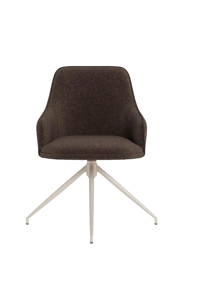 Adia spisestol svingbar med armlenerboks 2 stk – Brun m v:5553920