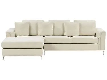 Hjørnesofa 4-seters OSLO Beige Høyrevendt v:993093 Hjørnesofa 4-seters OSLO Beige Høyrevendt v:993093