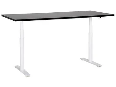 Elektrisk justerbart skrivebord DESTINAS 180 cm 80 cm Svart/hvit v:4233230
