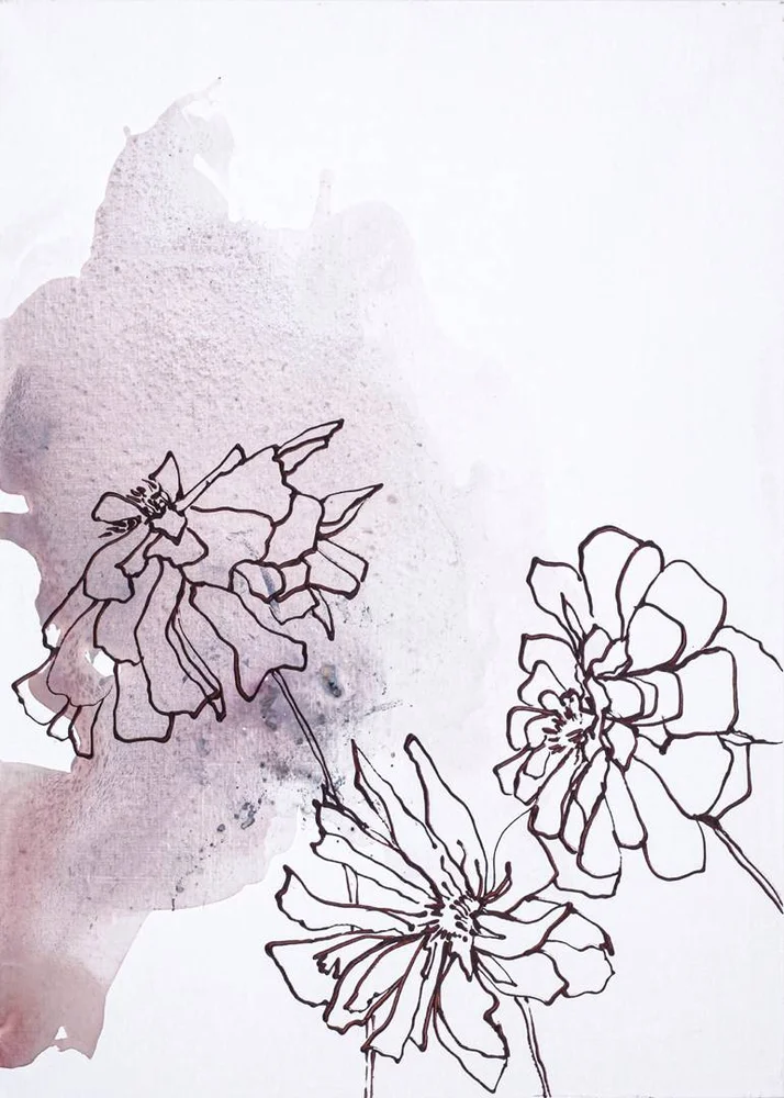 Poster Soft Flower 2 – Hvit – Dekor | m v:6052858