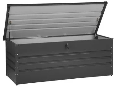 Oppbevaringsboks CEBROSA 165 cm 70 cm Metall Grafittgrå v:2704388