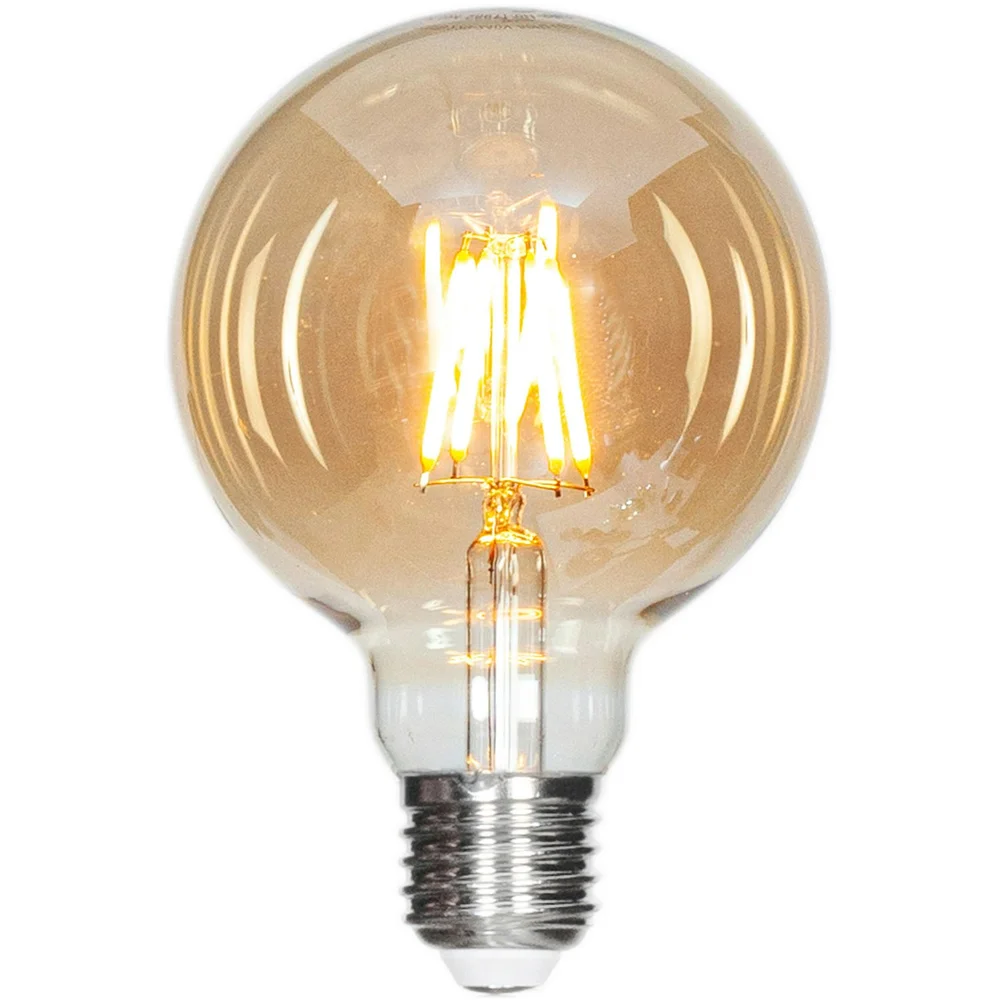 E27 LED dimbar Globe 4W 2000K 320lm 95 mm, Amber v:112038