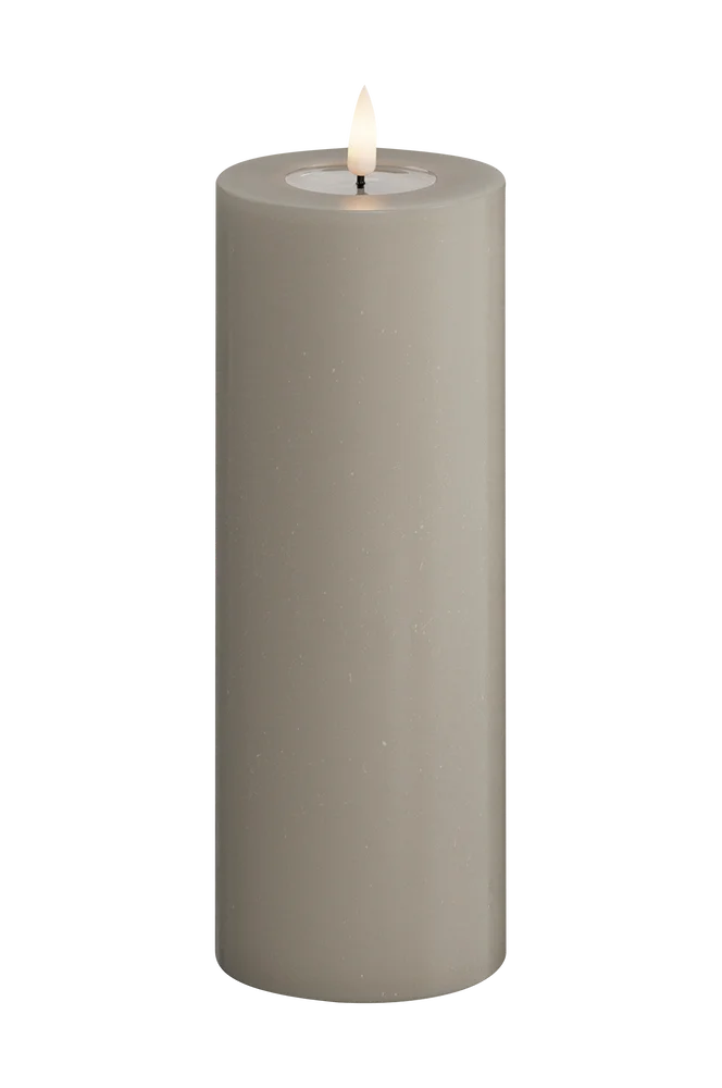 LED-søylelys 7,5x20 cm - Beige - Dekor | m v:6995969