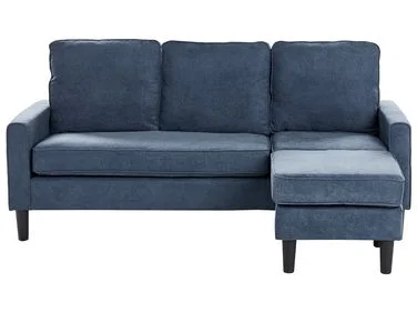 Sofa 3-seter AVESTA med fotskammel Mørkeblå v:5560584 Sofa 3-seter AVESTA med fotskammel Mørkeblå v:5560584