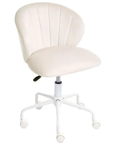 Kontorstol CHEERFUL Fløyel Off white v:1655011 Kontorstol CHEERFUL Fløyel Off white v:1655011