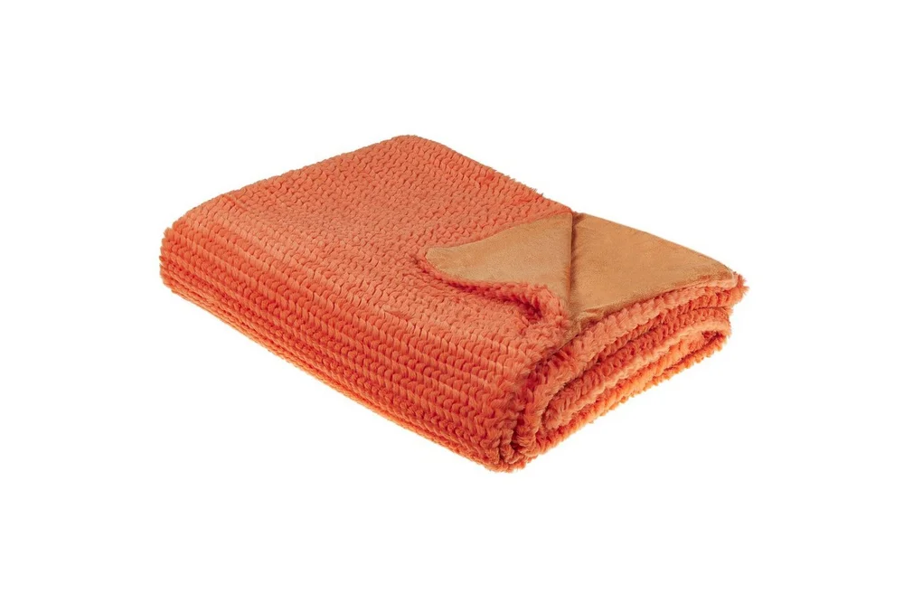 Pledd Bjas Oransje, 150×200 cm v:6477351 Pledd Bjas Oransje, 150×200 cm v:6477351