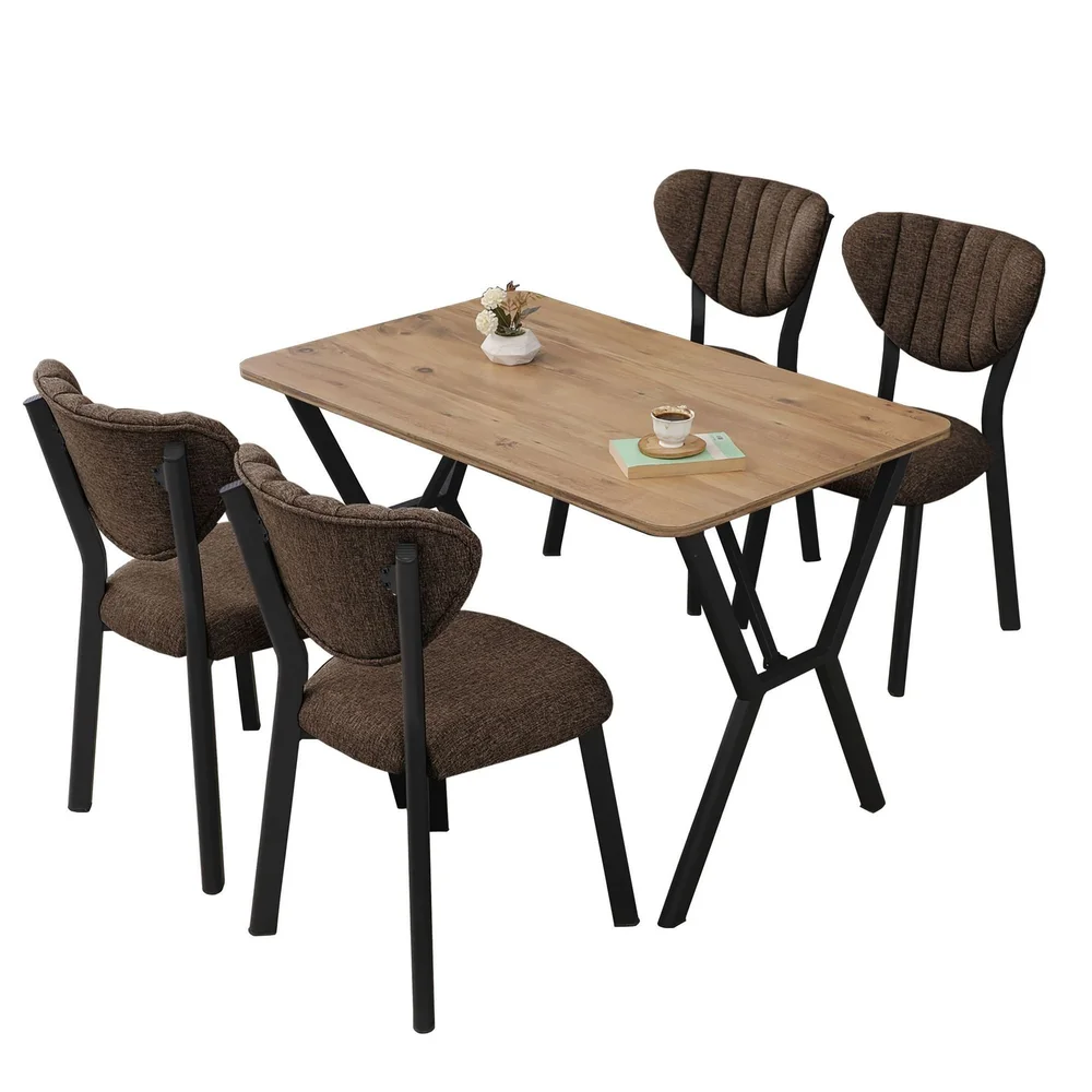 Krylor spisegruppe bord 110 cm + 4 stoler v:1534360