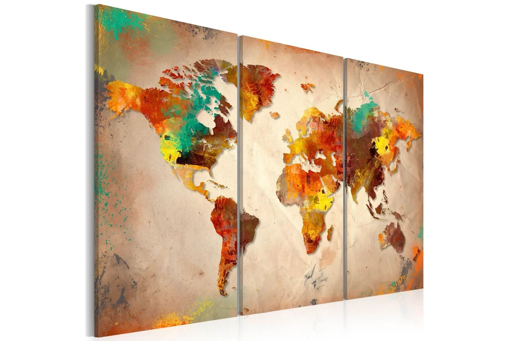 Bilde Painted World Triptych 60x40 v:7181743