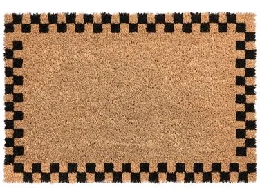 Dørmatte SAGADA Beige/svart 40 x 60 cm Kokosfiber v:5409441
