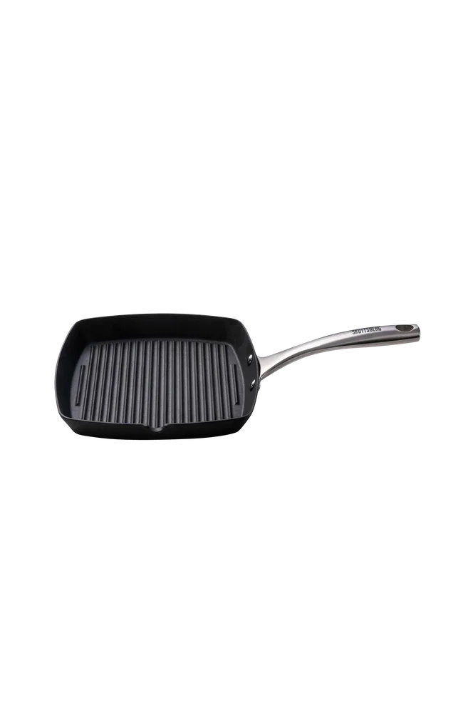 Grillpanne i støpejern 24 cm – Svart – Kjøkken & husholdning | m v:2433936 Grillpanne i støpejern 24 cm – Svart – Kjøkken & husholdning | m v:2433936