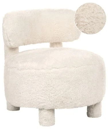Lenestol HAMINA Fuskepels Lys beige v:2065570 Lenestol HAMINA Fuskepels Lys beige v:2065570