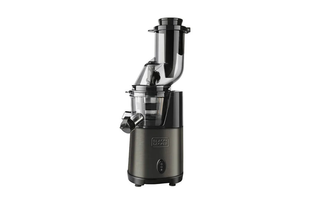 Juicepresse Black+Decker Slow Juicer BXJE200E Børstet Rustfritt Stål v:2173645