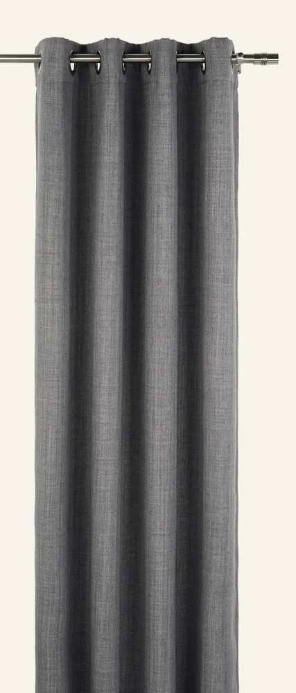 Lysdempende gardin grå - 140x160 cm v:8101167
