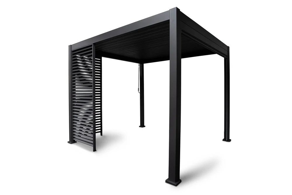 Paviljong Vegg Mirador 93x235 cm Mørkegrå aluminium v:1166383