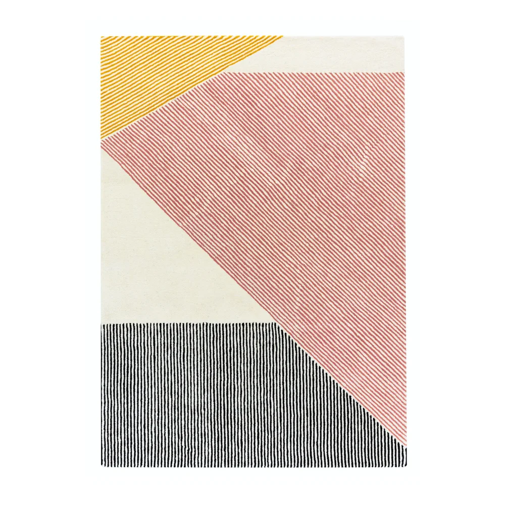Stripes ullteppe rosa v:3490700