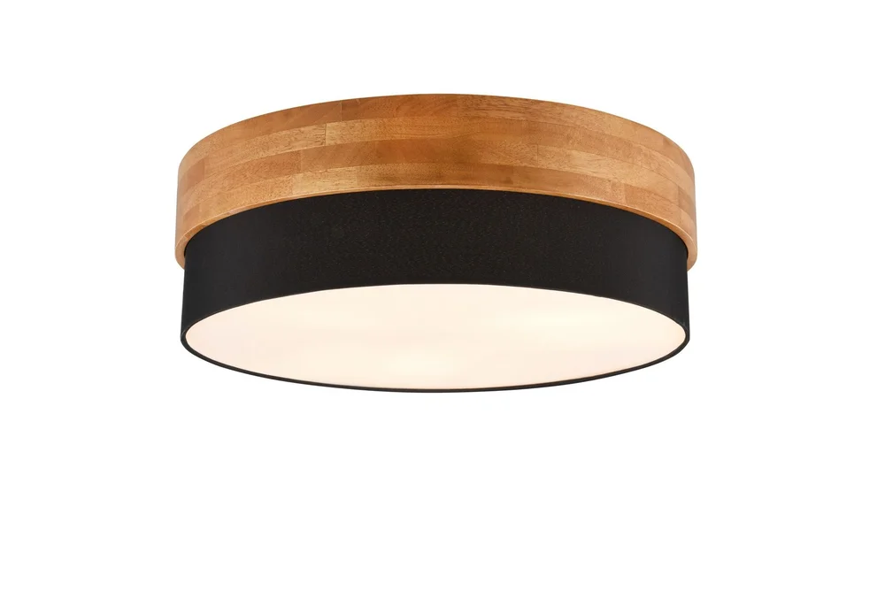 Seasons Taklampe 50 cm E14 Svart/Tre v:5720881
