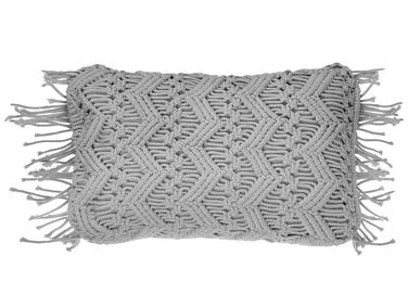 Pyntepute KIRIKKALE 30 x 45 cm Bomull Grå Geometrisk mønster v:434646 Pyntepute KIRIKKALE 30 x 45 cm Bomull Grå Geometrisk mønster v:434646
